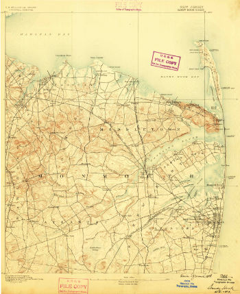 1888 NJ Sandy Hook USGS